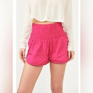 Free People Movement hot pink the way home shorts